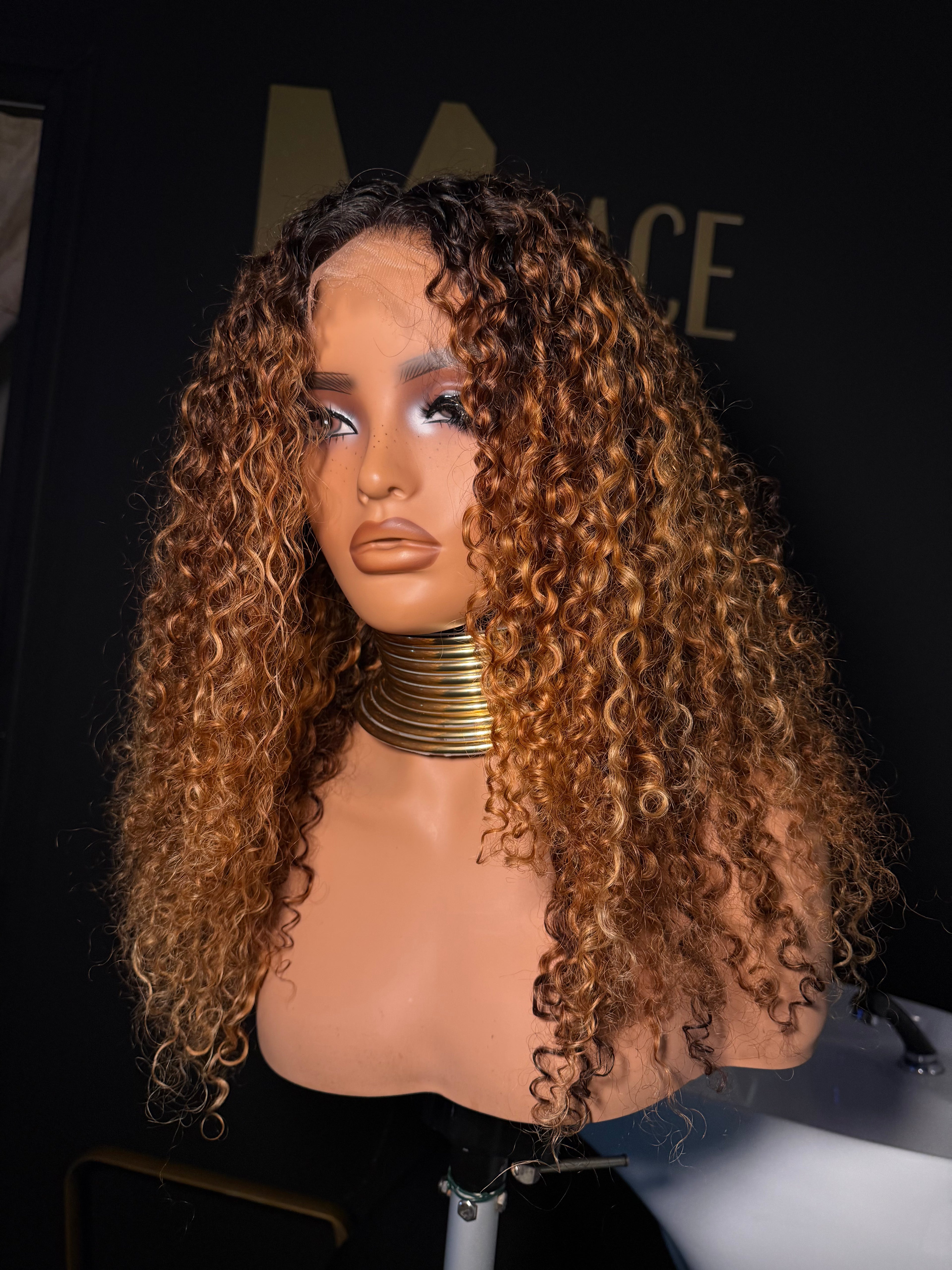 Glam Collection - Amber - Curly Long Ombré Miel HD