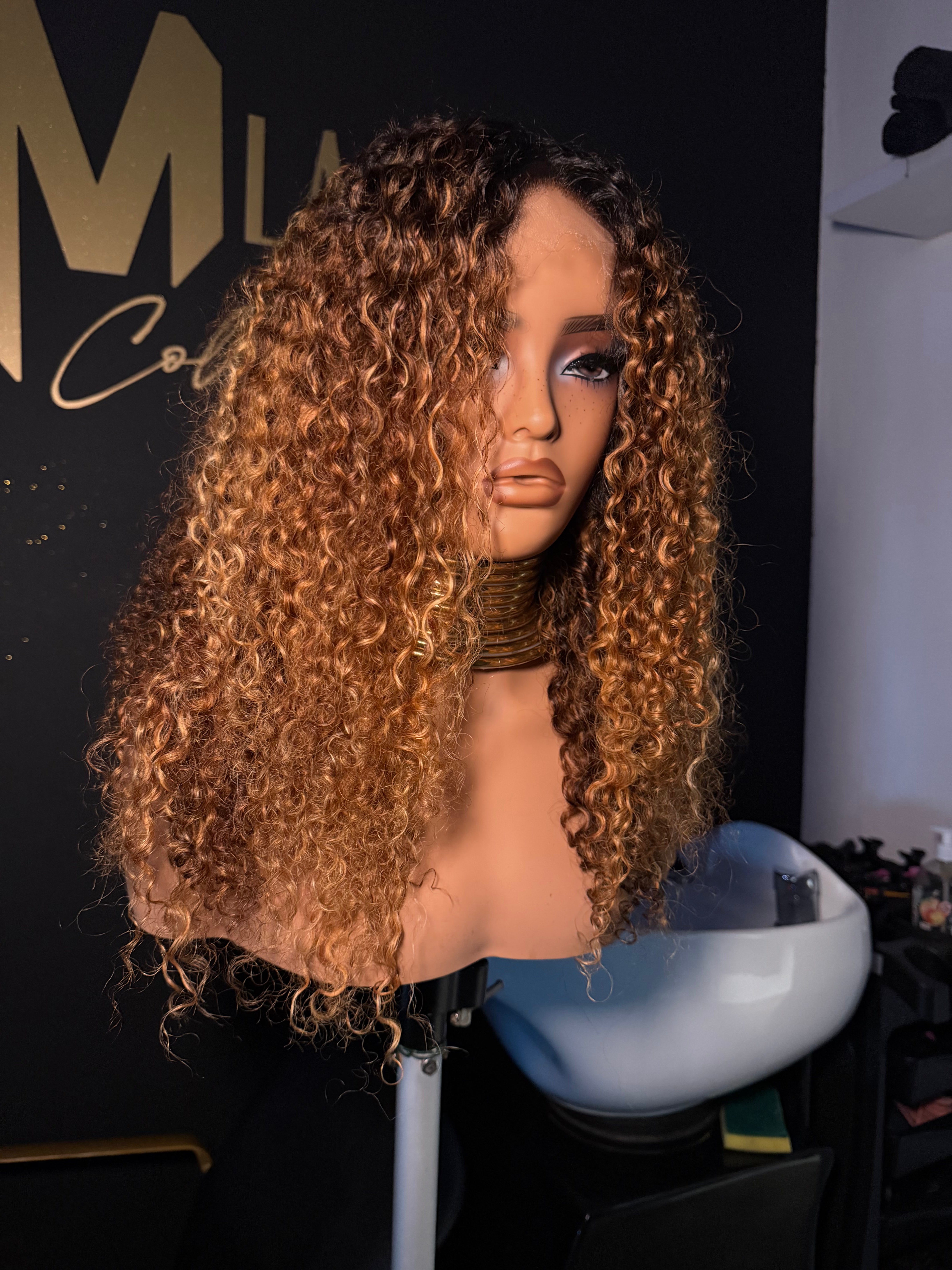 Glam Collection - Amber - Curly Long Ombré Miel HD