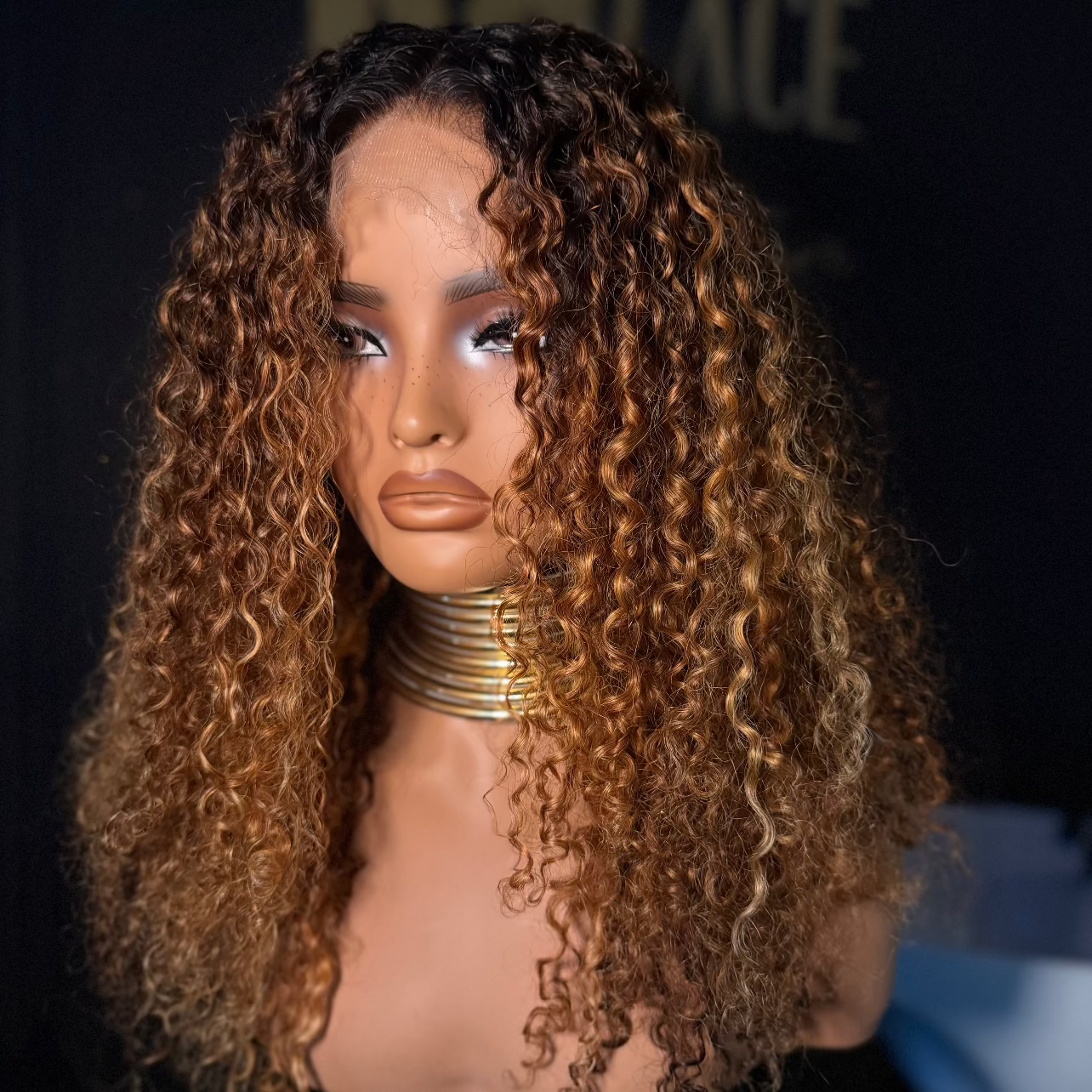 Glam Collection - Amber - Curly Long Ombré Miel HD